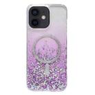 For iPhone 12 Gradient Glitter MagSafe PC Hybrid TPU Phone Case(Gradient Purple) - 1