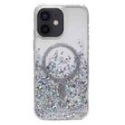 For iPhone 12 Gradient Glitter MagSafe PC Hybrid TPU Phone Case(Gradient Silver) - 1