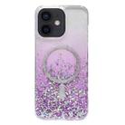 For iPhone  11 Gradient Glitter MagSafe PC Hybrid TPU Phone Case(Gradient Purple) - 1