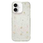 For iPhone 16 Plus Moon Star Shell Glitter Epoxy TPU Phone Case(Transparent) - 1