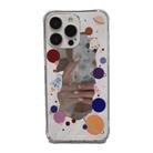 For iPhone 15 Pro Max Color Painted Mirror Phone Case(Colorfull Starry Sky) - 1