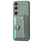 For Sony Xperia 1 VI Wristband Kickstand Card Wallet Back Cover Phone Case with Tool Knife(Green) - 1