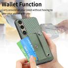 For Sony Xperia 1 VI Wristband Kickstand Card Wallet Back Cover Phone Case with Tool Knife(Green) - 2