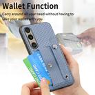For Sony Xperia 5 VI Wristband Kickstand Card Wallet Back Cover Phone Case with Tool Knife(Blue) - 2