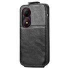 For ZTE Blade A34 Zipper Wallet Vertical Flip Leather Phone Case(Black) - 3