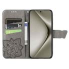 For Huawei Pura 70 Pro+ Butterfly Love Flower Embossed Leather Phone Case(Gray) - 3