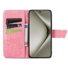 For Huawei Pura 70 Ultra Butterfly Love Flower Embossed Leather Phone Case(Pink) - 3