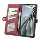 For ZTE Libero 5G IV Geometric Zipper Wallet Side Buckle Leather Phone Case(Red) - 3
