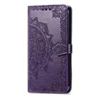 For Sony Xperia 1 VI Mandala Flower Embossed Leather Phone Case(Purple) - 2