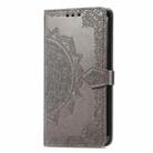 For Sony Xperia 5 VI Mandala Flower Embossed Leather Phone Case(Gray) - 2