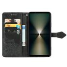 For Sony Xperia 10 VI Mandala Flower Embossed Leather Phone Case(Black) - 3
