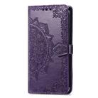 For ZTE Blade A34 Mandala Flower Embossed Leather Phone Case(Purple) - 2