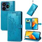 For ZTE Blade V60 Vita Mandala Flower Embossed Leather Phone Case(Blue) - 1