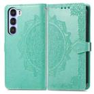 For ZTE Nubia S 5G Mandala Flower Embossed Leather Phone Case(Green) - 2