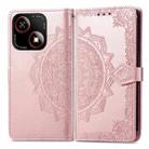 For ZTE Blade A35e 4G Mandala Flower Embossed Leather Phone Case(Rose Gold) - 2
