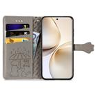 For Realme 14 Pro+ Cat and Dog Embossed Leather Phone Case(Gray) - 3