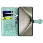 For Huawei Pura 70 Ultra Cat and Dog Embossed Leather Phone Case(Green) - 3