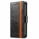 For Motorola Edge 50 Pro  CaseNeo Splicing Dual Magnetic Buckle Leather Phone Case(Black) - 2