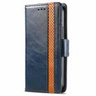 For Motorola Edge 50 Pro  CaseNeo Splicing Dual Magnetic Buckle Leather Phone Case(Blue) - 2