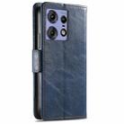 For Motorola Edge 50 Pro  CaseNeo Splicing Dual Magnetic Buckle Leather Phone Case(Blue) - 3