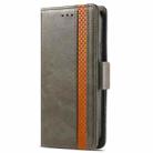 For Motorola Edge 50 Fusion CaseNeo Splicing Dual Magnetic Buckle Leather Phone Case(Gray) - 2