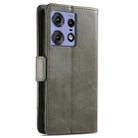 For Motorola Edge 50 Fusion CaseNeo Splicing Dual Magnetic Buckle Leather Phone Case(Gray) - 3