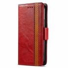 For Motorola Edge 50 Fusion CaseNeo Splicing Dual Magnetic Buckle Leather Phone Case(Red) - 2