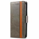 For Motorola Edge 50 Ultra CaseNeo Splicing Dual Magnetic Buckle Leather Phone Case(Gray) - 2