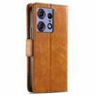 For Motorola Edge 50 Ultra CaseNeo Splicing Dual Magnetic Buckle Leather Phone Case(Khaki) - 3