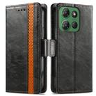 For Motorola Moto G Power 2025 CaseNeo Splicing Dual Magnetic Buckle Leather Phone Case(Black) - 2