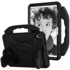 For iPad Air 11 2024 Children EVA Shockproof Tablet Case with Thumb Bracket(Black) - 1