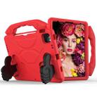 For iPad Pro 11 2024 Children EVA Shockproof Tablet Case with Thumb Bracket(Red) - 1