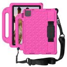 For iPad Pro 11 2024 Diamond Series EVA Shockproof Sleeve Tablet Case(RoseRed) - 1