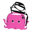 For iPad Air 11 2024 Octopus Style EVA Hybrid PC Shockproof Tablet Case with Strap(Rose Red) - 3