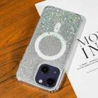For iPhone 15 Plus Gradient Glitter Starry MagSafe Phone Case(Gradient Silver) - 1