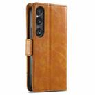 For Sony Xperia 1 VI CaseNeo Splicing Dual Magnetic Buckle Leather Phone Case(Khaki) - 3