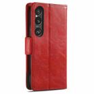 For Sony Xperia 1 VI CaseNeo Splicing Dual Magnetic Buckle Leather Phone Case(Red) - 3