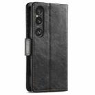 For Sony Xperia 5 VI CaseNeo Splicing Dual Magnetic Buckle Leather Phone Case(Black) - 3