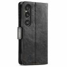 For Sony Xperia 10 VI CaseNeo Splicing Dual Magnetic Buckle Leather Phone Case(Black) - 3