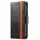 For ZTE Blade A34  CaseNeo Splicing Dual Magnetic Buckle Leather Phone Case(Black) - 2