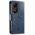 For ZTE Blade A34  CaseNeo Splicing Dual Magnetic Buckle Leather Phone Case(Blue) - 3