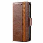 For ZTE Blade A34  CaseNeo Splicing Dual Magnetic Buckle Leather Phone Case(Brown) - 2