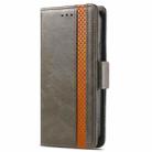 For ZTE Blade A34  CaseNeo Splicing Dual Magnetic Buckle Leather Phone Case(Gray) - 2