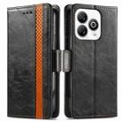 For ZTE Blade A75 4G CaseNeo Splicing Dual Magnetic Buckle Leather Phone Case(Black) - 2