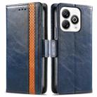 For ZTE Blade A75 4G CaseNeo Splicing Dual Magnetic Buckle Leather Phone Case(Blue) - 2