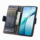 For ZTE Blade A75 4G CaseNeo Splicing Dual Magnetic Buckle Leather Phone Case(Blue) - 3