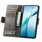 For ZTE Blade A75 4G CaseNeo Splicing Dual Magnetic Buckle Leather Phone Case(Gray) - 3