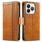 For ZTE Blade A75 4G CaseNeo Splicing Dual Magnetic Buckle Leather Phone Case(Khaki) - 2