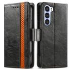For ZTE Nubia S 5G CaseNeo Splicing Dual Magnetic Buckle Leather Phone Case(Black) - 2