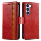 For ZTE Nubia S 5G CaseNeo Splicing Dual Magnetic Buckle Leather Phone Case(Red) - 2